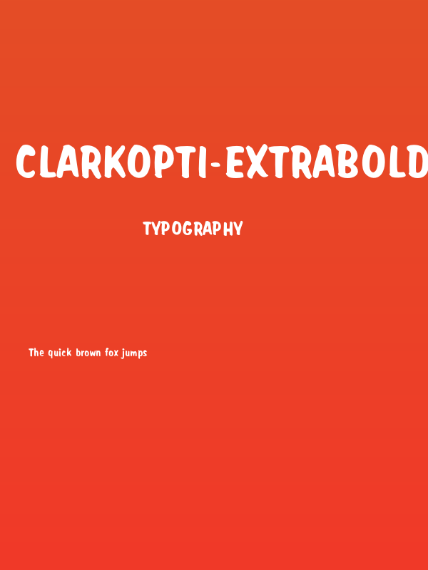 ClarkOpti-ExtraBold Poster