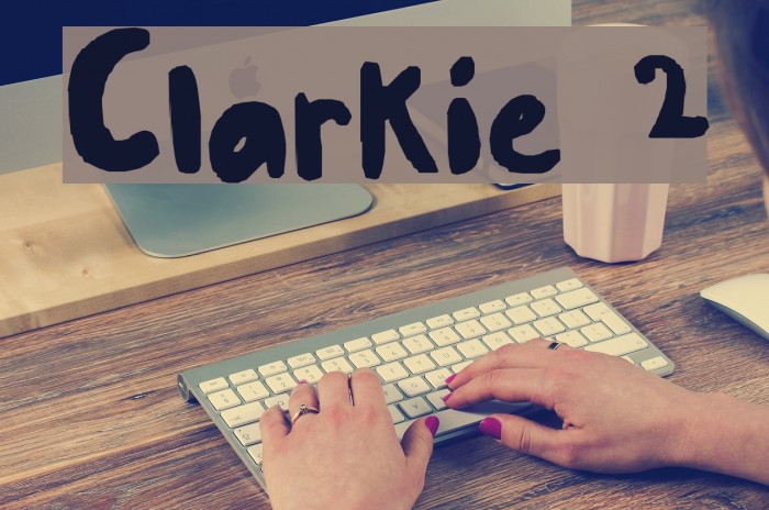 Clarkie 2 Font examples