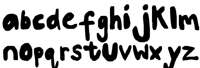 Clarkie 2 Font LOWERCASE