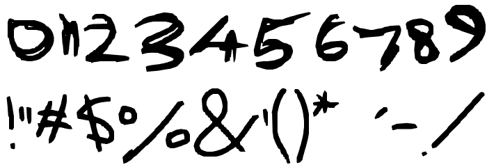 Clarkie 3 Laura Cox Font OTHER CHARS