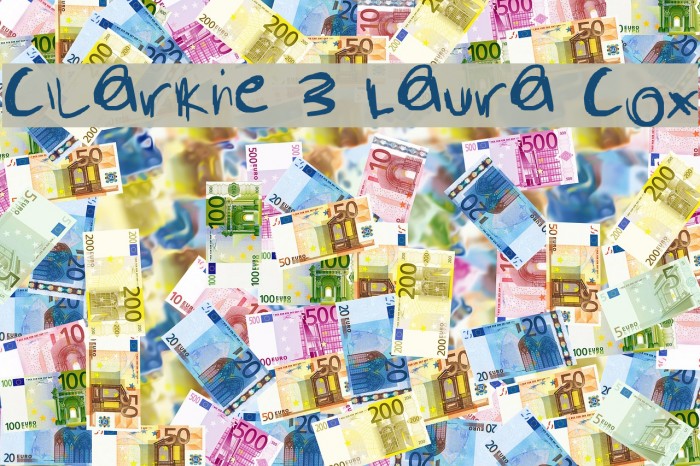 Clarkie 3 Laura Cox Font examples