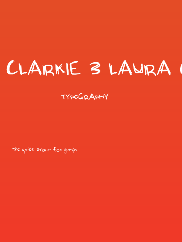 Clarkie 3 Laura Cox Poster