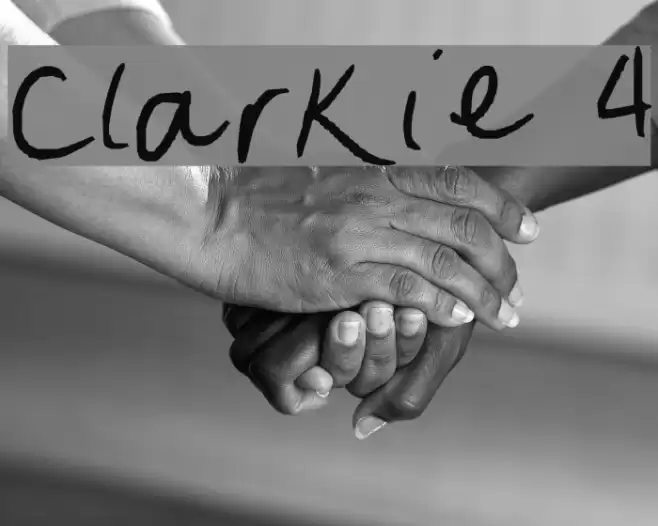 Clarkie 4 Font examples