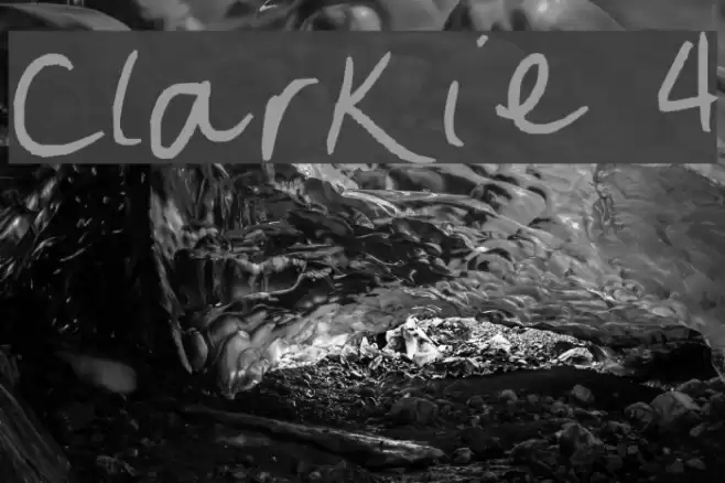 Clarkie 4 Font examples