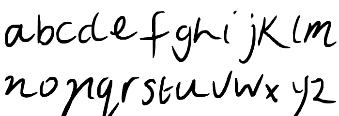 Clarkie 4 Font LOWERCASE