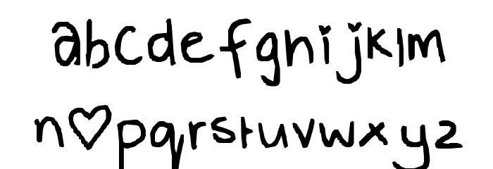 Clarkie Font LOWERCASE