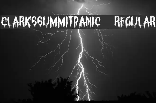 ClarksSummitPanic-Regular Font examples