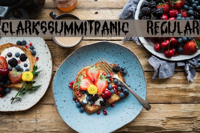 ClarksSummitPanic-Regular Font examples