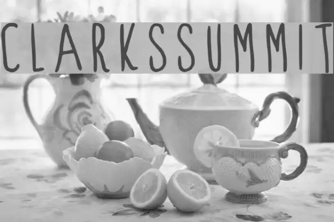 ClarksSummit Font examples