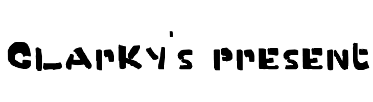 Clarky's present  Скачать бесплатные шрифты