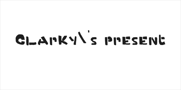 Clarky's present Logo