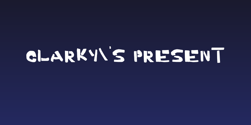 Clarky's present Social Header