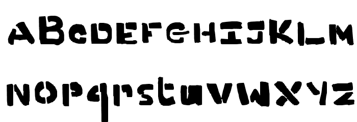 Clarky's present Font LOWERCASE
