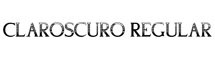Claroscuro Regular フォント