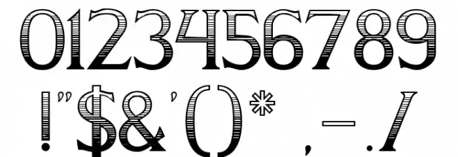 Claroscuro Regular フォント その他の文字