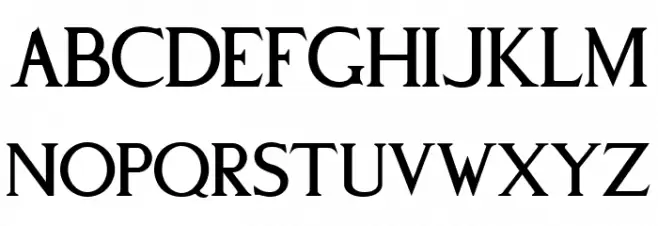 Claroscuro Regular フォント 大文字