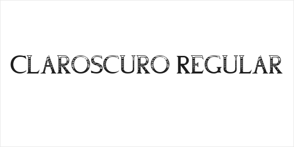 Claroscuro Regular Logo