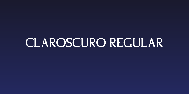 Claroscuro Regular Social Header