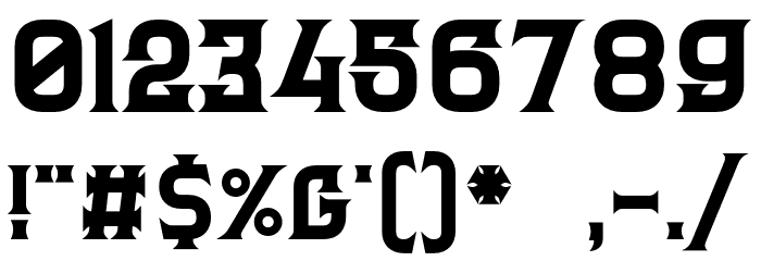 Clarraph Personal Use Heavy Font OTHER CHARS