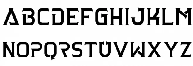 Clarraph Personal Use Regular Schriftart Kleinbuchstaben