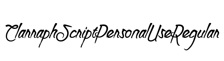 Clarraph Script Personal Use Regular  Free Fonts Download
