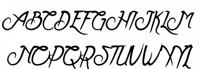 Clarraph Script Personal Use Regular फ़ॉन्ट अपरकेस