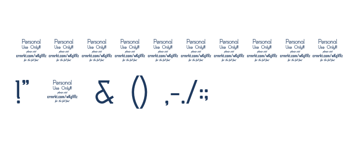 Clarraz Personal Use Regular Other Characters