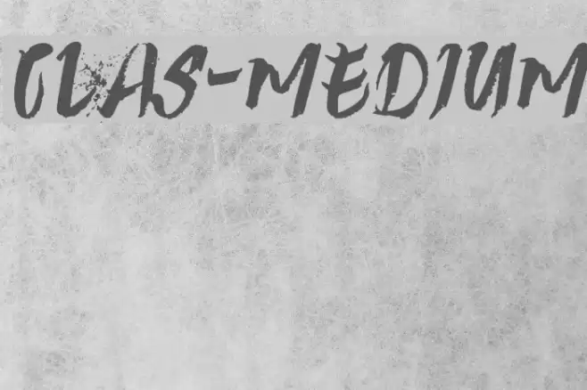 Clas-Medium Font examples