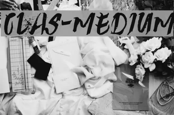 Clas-Medium Font examples