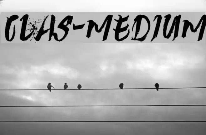 Clas-Medium Font examples