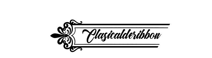 Clasicalderibbon Font