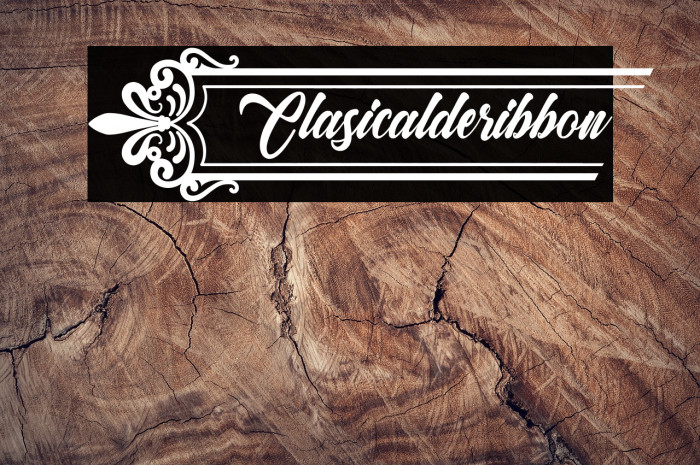 Clasicalderibbon Font examples
