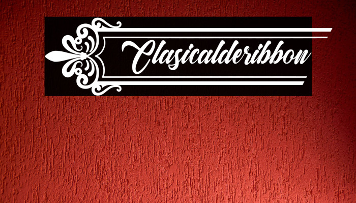 Clasicalderibbon Font examples