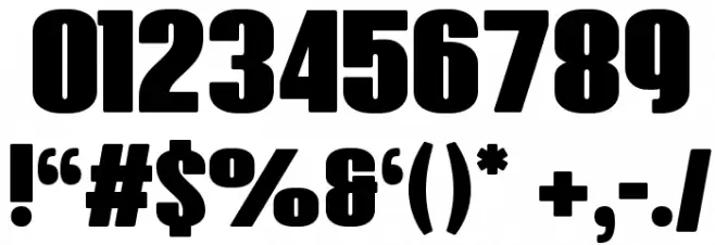 Class-357 Regular Font OTHER CHARS