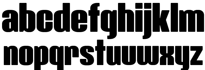 Class-357 Regular Font LOWERCASE