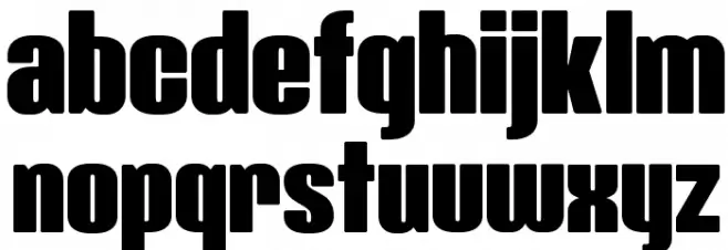 Class-357 Regular Font Litere mici