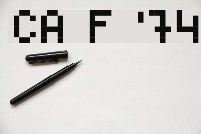 Class of '74 Font examples