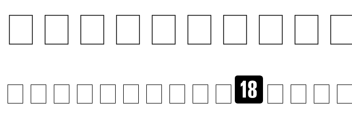 ClassIndicativa Font OTHER CHARS