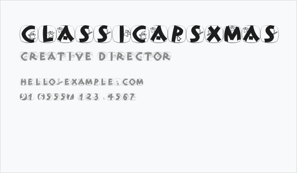 ClassiCapsXmas Business Card
