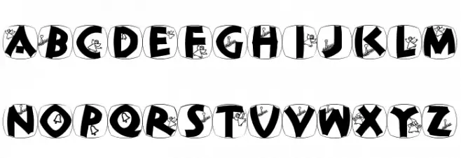 ClassiCapsXmas خط أحرف صغيرة