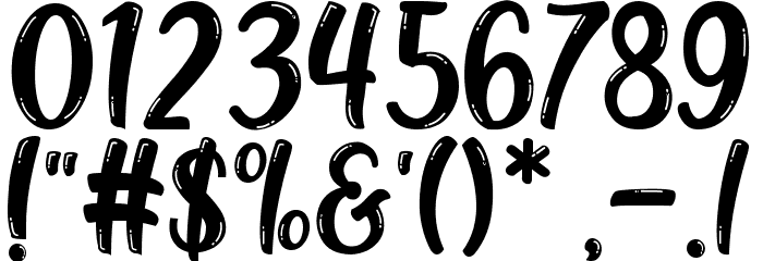 Classic Blody LinE Font OTHER CHARS