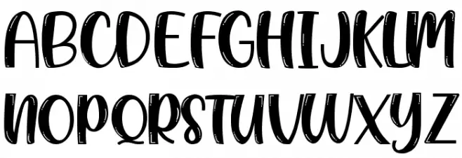 Classic Blody LinE Schriftart Groß