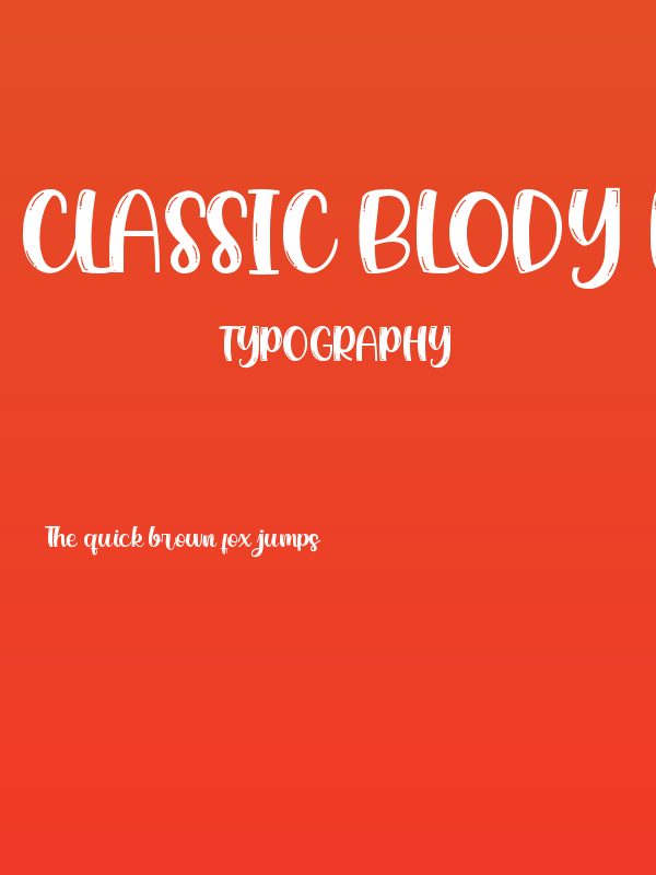 Classic Blody LinE Poster