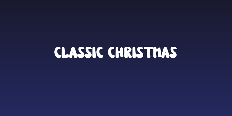Classic Christmas Social Header