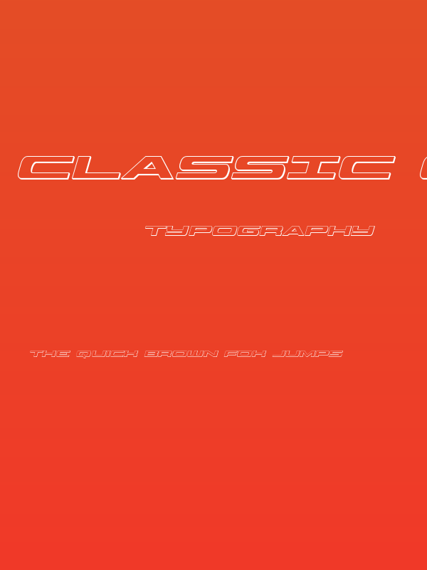 Classic Cobra 3D Italic Poster