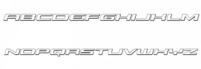 Classic Cobra 3D Italic फ़ॉन्ट लोअरकेस