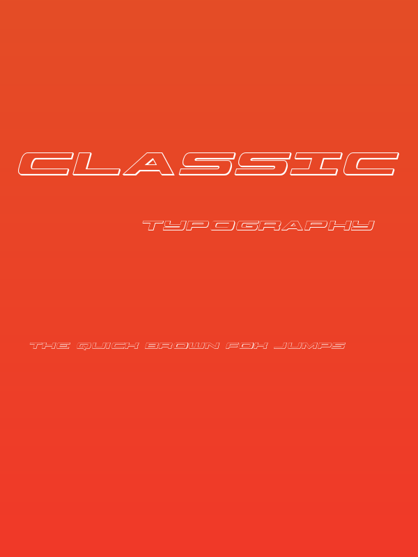 Classic Cobra 3D Italic Poster