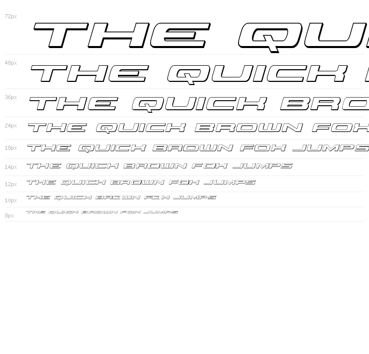 Classic Cobra 3D Italic Waterfall