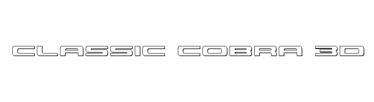 Classic Cobra 3D  font caratteri gratis