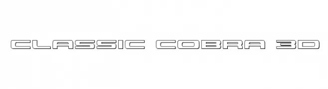 Classic Cobra 3D  Descarca Fonturi Gratis